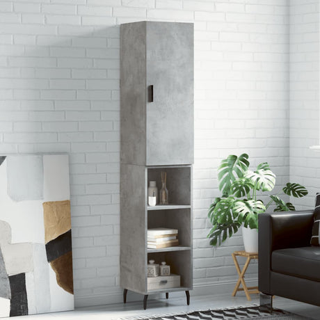 Highboard 34.5X34X180 Cm Engineered Wood