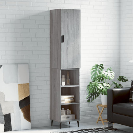 Highboard 34.5X34X180 Cm Engineered Wood