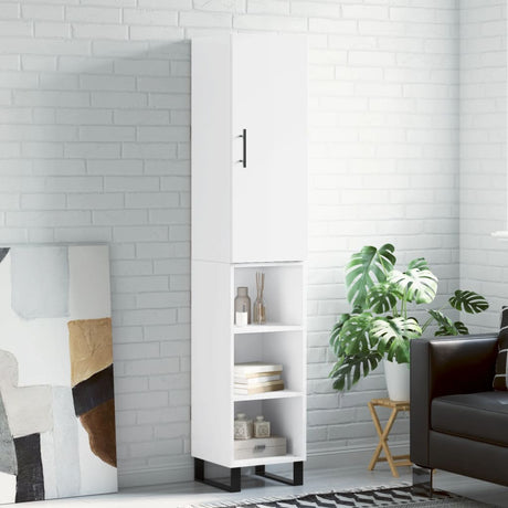 Highboard 34.5X34X180 Cm Engineered Wood
