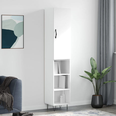 Highboard 34.5X34X180 Cm Engineered Wood