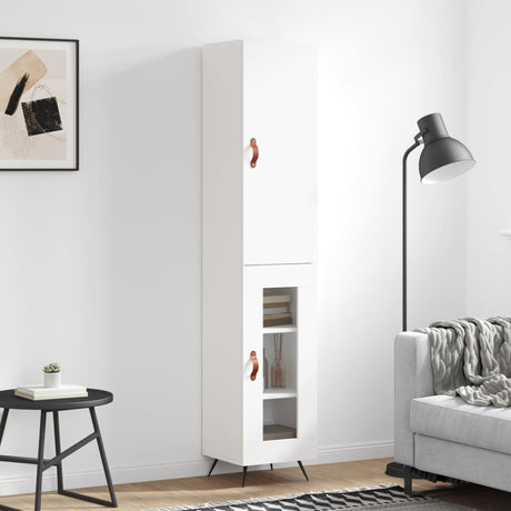 Highboard 34.5X34X180 Cm Engineered Wood