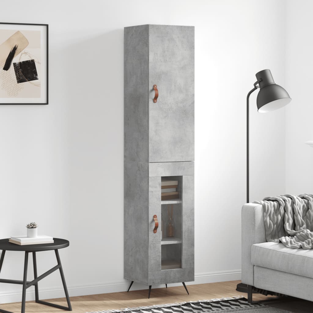 Highboard 34.5X34X180 Cm Engineered Wood