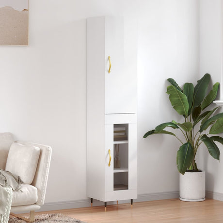 Highboard 34.5X34X180 Cm Engineered Wood