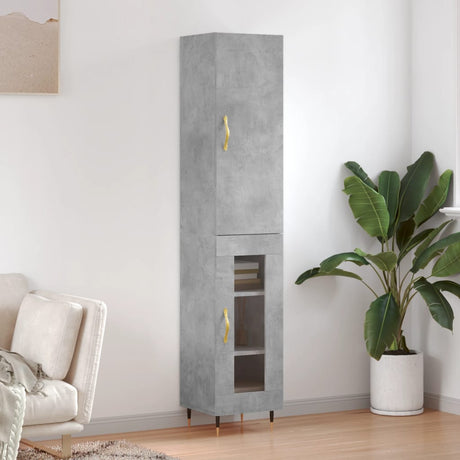 Highboard 34.5X34X180 Cm Engineered Wood