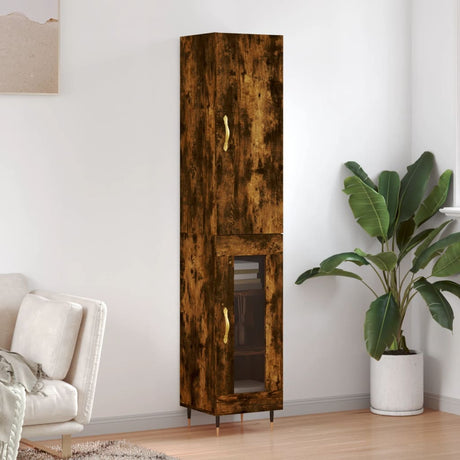 Highboard 34.5X34X180 Cm Engineered Wood