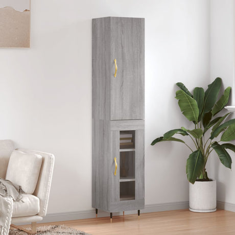 Highboard 34.5X34X180 Cm Engineered Wood