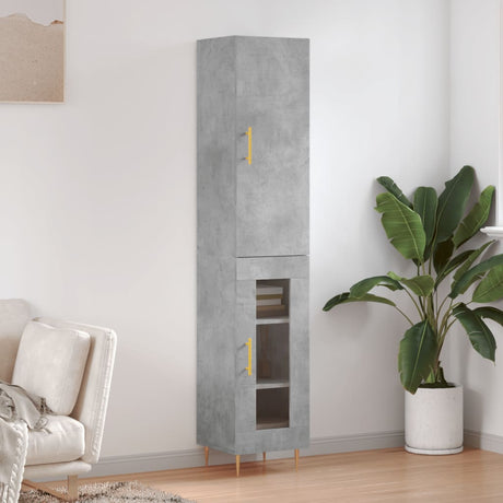 Highboard 34.5X34X180 Cm Engineered Wood