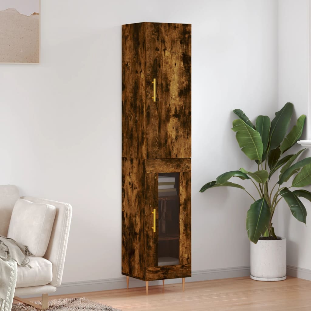 Highboard 34.5X34X180 Cm Engineered Wood