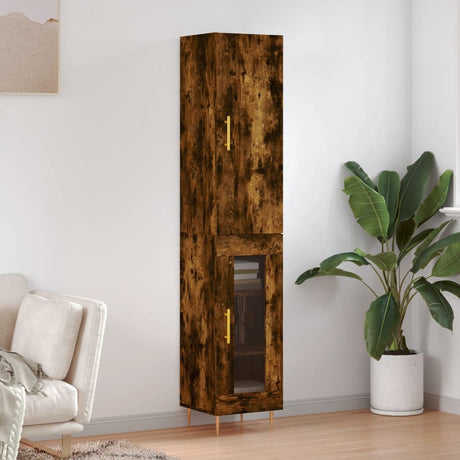 Highboard 34.5X34X180 Cm Engineered Wood