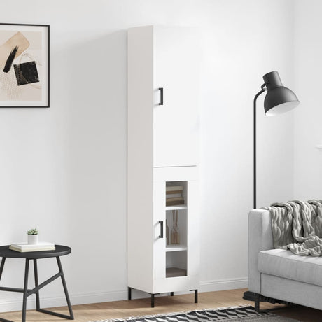 Highboard 34.5X34X180 Cm Engineered Wood