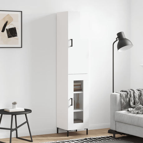 Highboard 34.5X34X180 Cm Engineered Wood