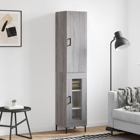 Highboard 34.5X34X180 Cm Engineered Wood