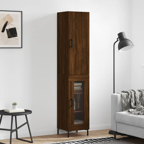 Highboard 34.5X34X180 Cm Engineered Wood