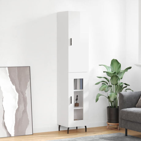Highboard 34.5X34X180 Cm Engineered Wood