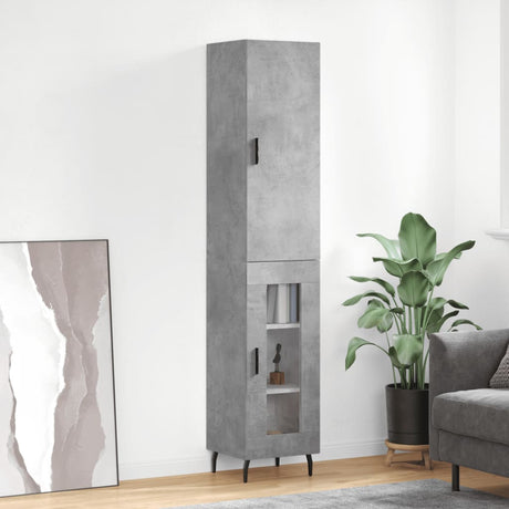 Highboard 34.5X34X180 Cm Engineered Wood