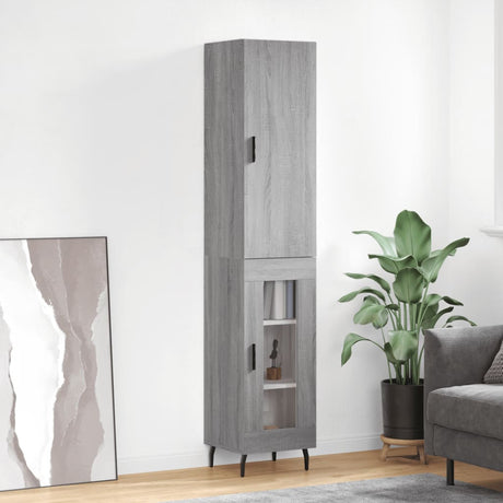 Highboard 34.5X34X180 Cm Engineered Wood