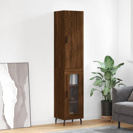 Highboard 34.5X34X180 Cm Engineered Wood