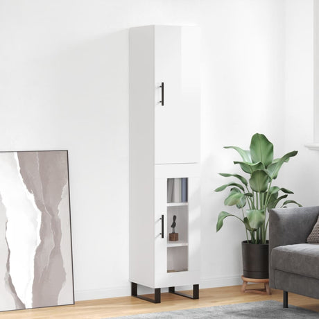 Highboard 34.5X34X180 Cm Engineered Wood