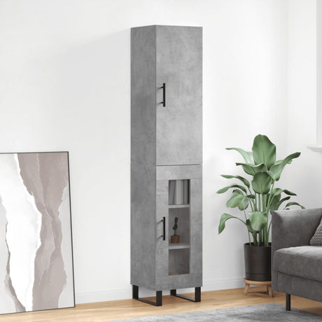 Highboard 34.5X34X180 Cm Engineered Wood