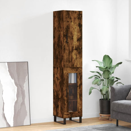 Highboard 34.5X34X180 Cm Engineered Wood