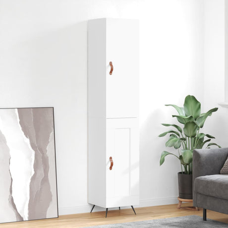 Highboard 34.5X34X180 Cm Engineered Wood