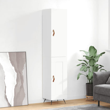 Highboard 34.5X34X180 Cm Engineered Wood