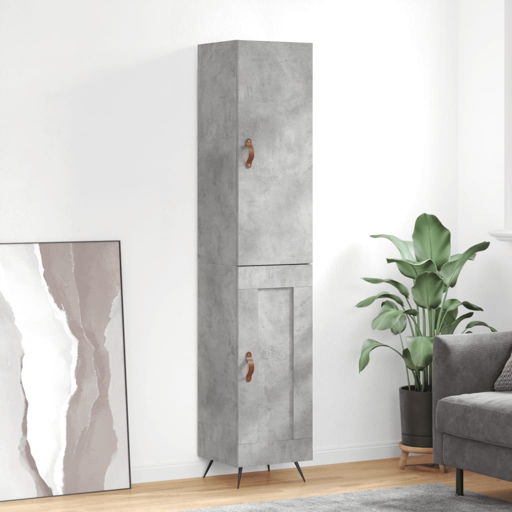 Highboard 34.5X34X180 Cm Engineered Wood