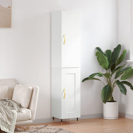 Highboard 34.5X34X180 Cm Engineered Wood