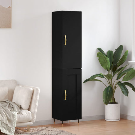 Highboard 34.5X34X180 Cm Engineered Wood