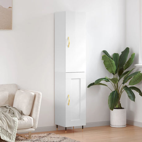 Highboard 34.5X34X180 Cm Engineered Wood