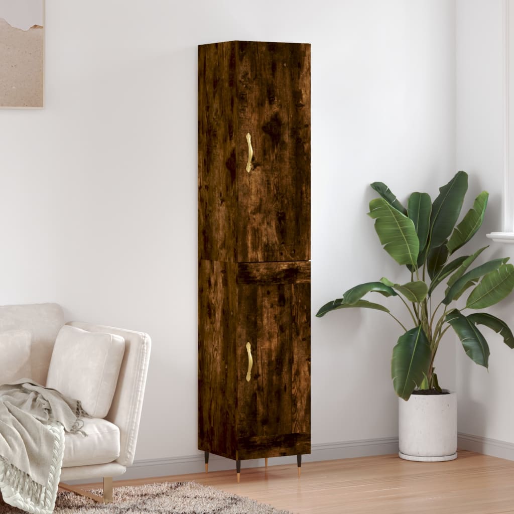 Highboard 34.5X34X180 Cm Engineered Wood