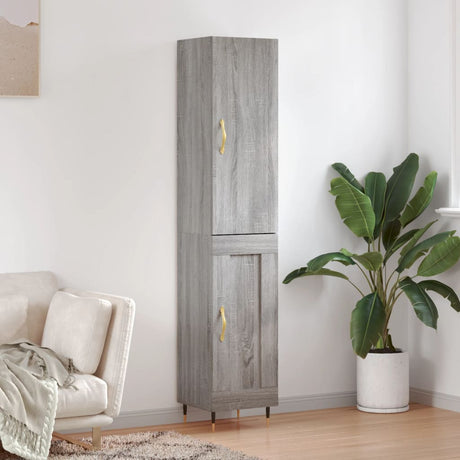 Highboard 34.5X34X180 Cm Engineered Wood