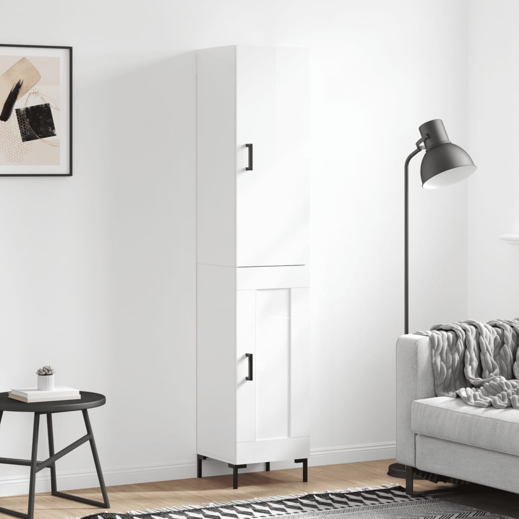 Highboard 34.5X34X180 Cm Engineered Wood