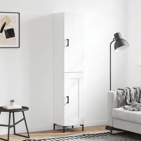 Highboard 34.5X34X180 Cm Engineered Wood