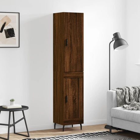 Highboard 34.5X34X180 Cm Engineered Wood