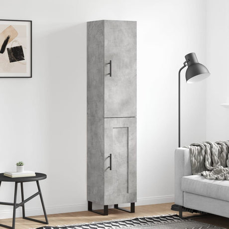 Highboard 34.5X34X180 Cm Engineered Wood