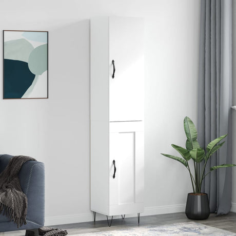 Highboard 34.5X34X180 Cm Engineered Wood