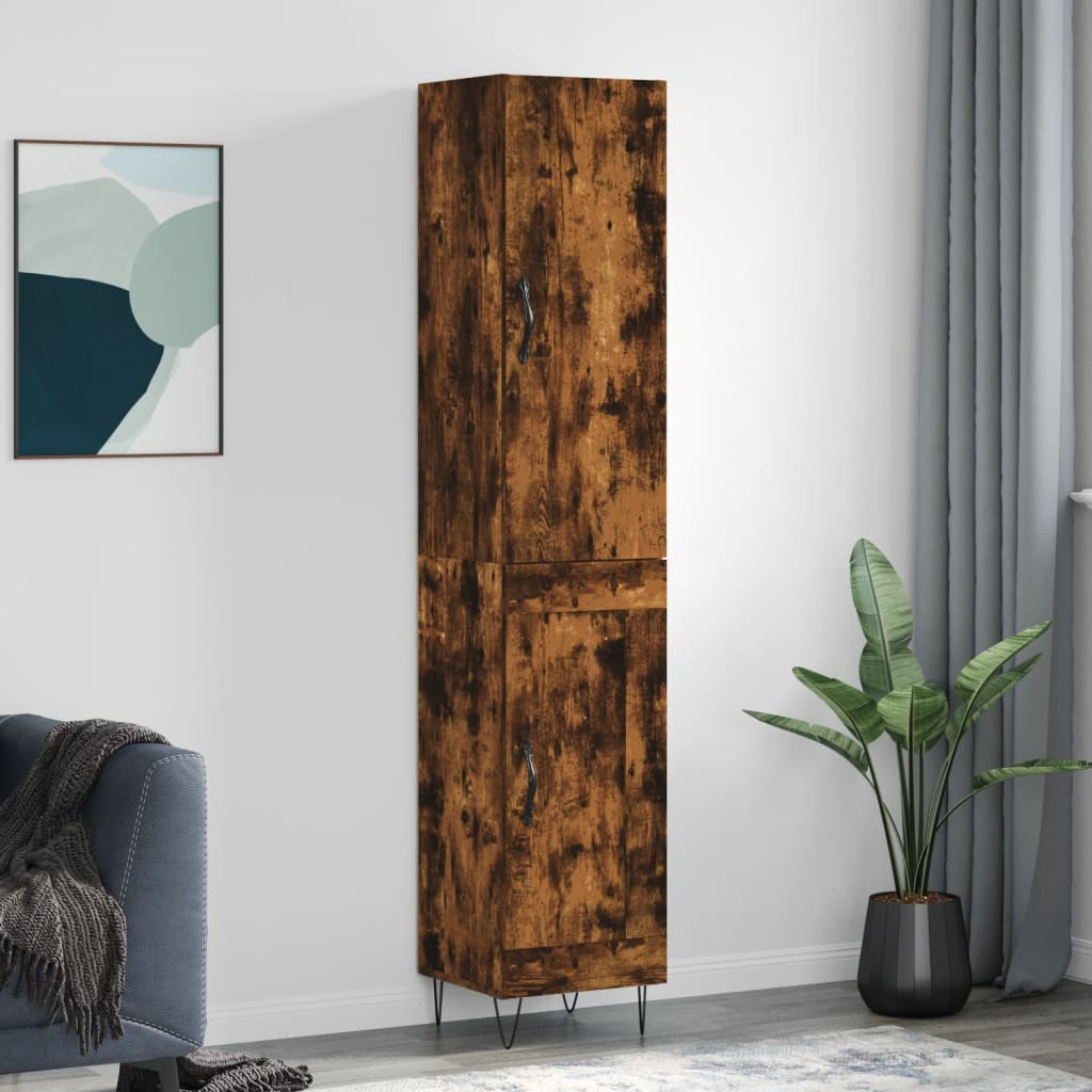Highboard 34.5X34X180 Cm Engineered Wood