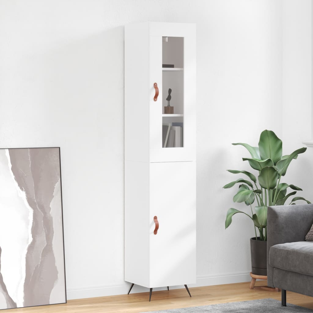 Highboard 34.5X34X180 Cm Engineered Wood