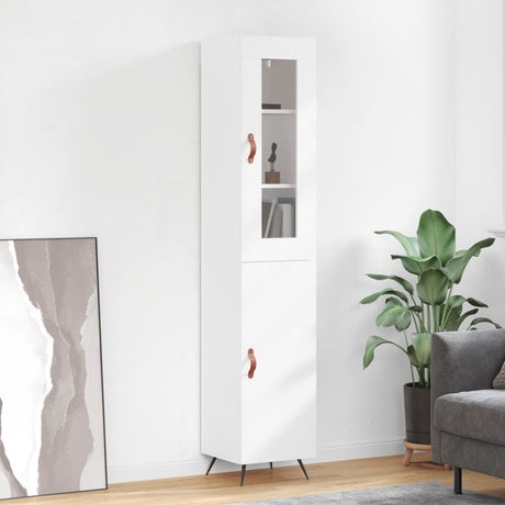 Highboard 34.5X34X180 Cm Engineered Wood