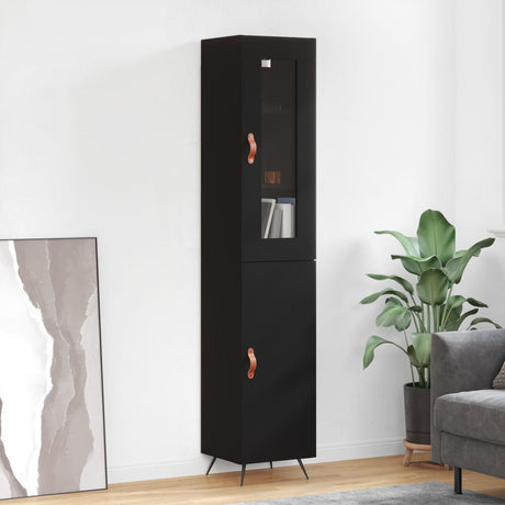 Highboard 34.5X34X180 Cm Engineered Wood