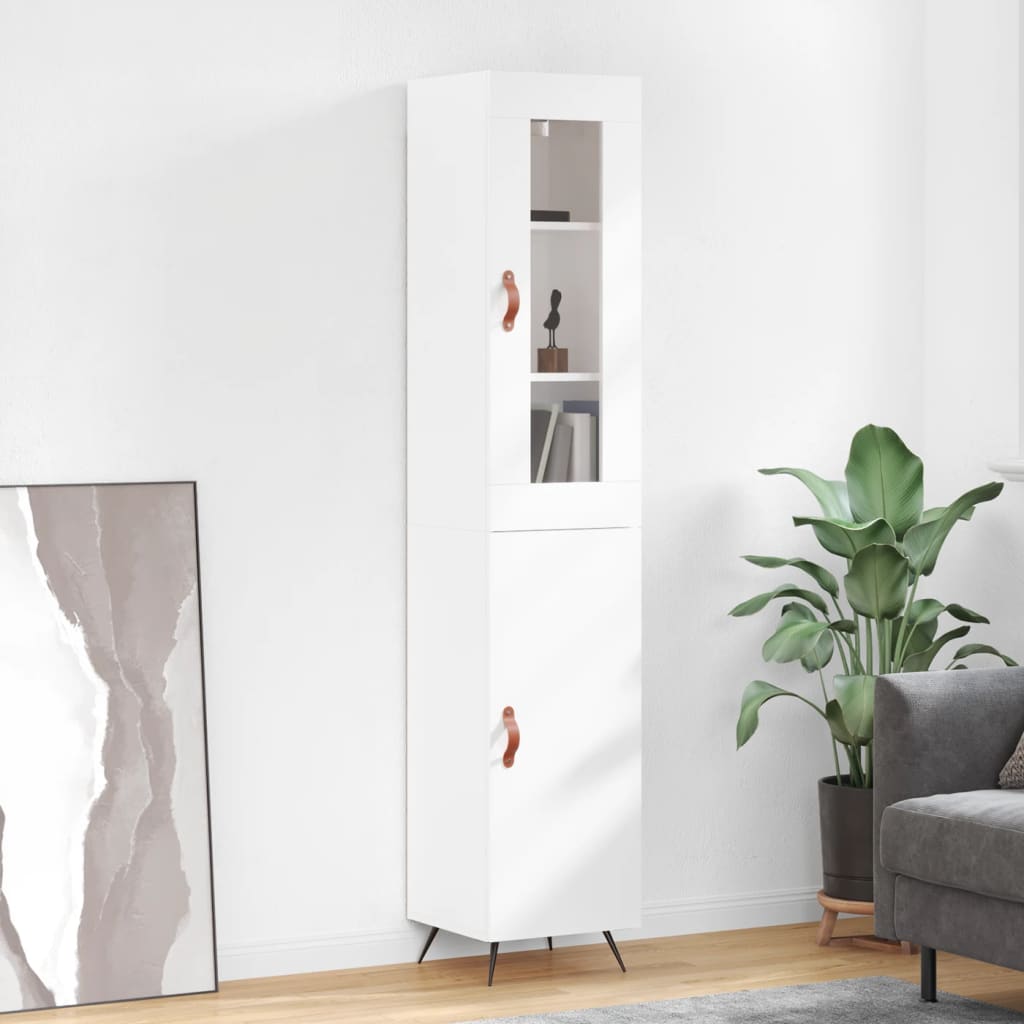 Highboard 34.5X34X180 Cm Engineered Wood