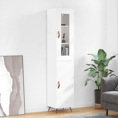 Highboard 34.5X34X180 Cm Engineered Wood