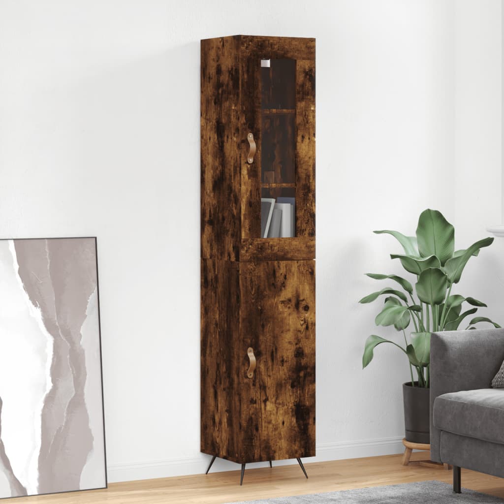 Highboard 34.5X34X180 Cm Engineered Wood