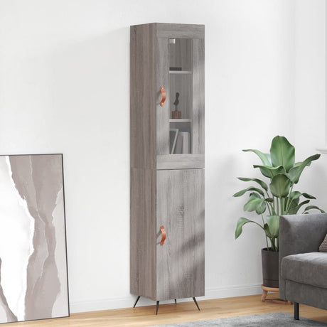 Highboard 34.5X34X180 Cm Engineered Wood