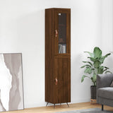 Highboard 34.5X34X180 Cm Engineered Wood