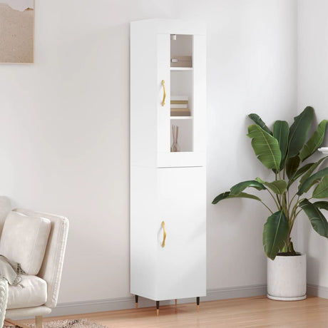 Highboard 34.5X34X180 Cm Engineered Wood