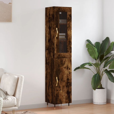 Highboard 34.5X34X180 Cm Engineered Wood