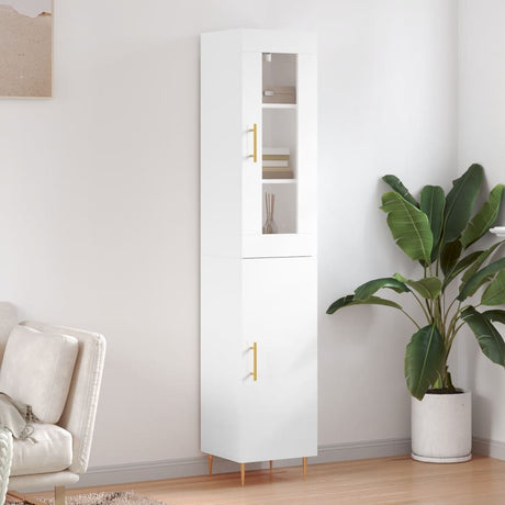 Highboard 34.5X34X180 Cm Engineered Wood