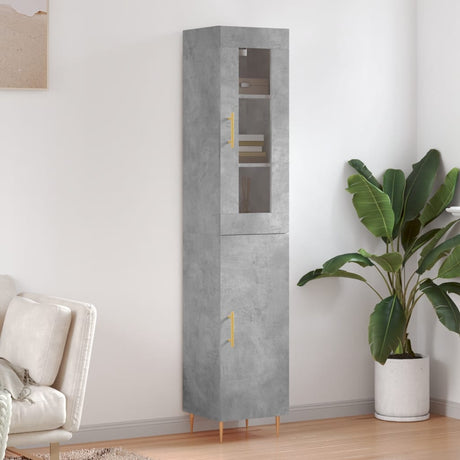 Highboard 34.5X34X180 Cm Engineered Wood